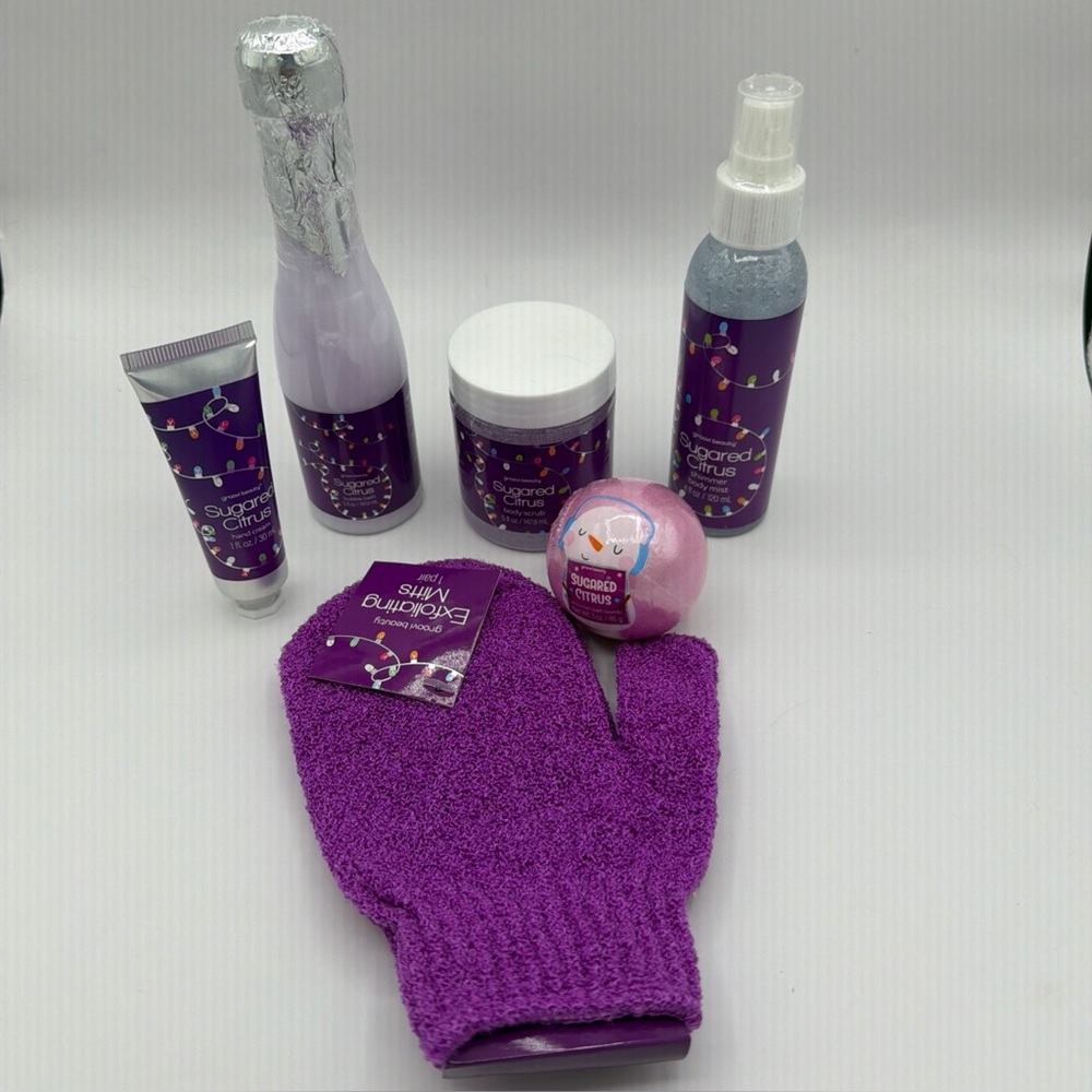 Groovi Beauty Body‎ Sugared Citrus 6 Piece Set Gift